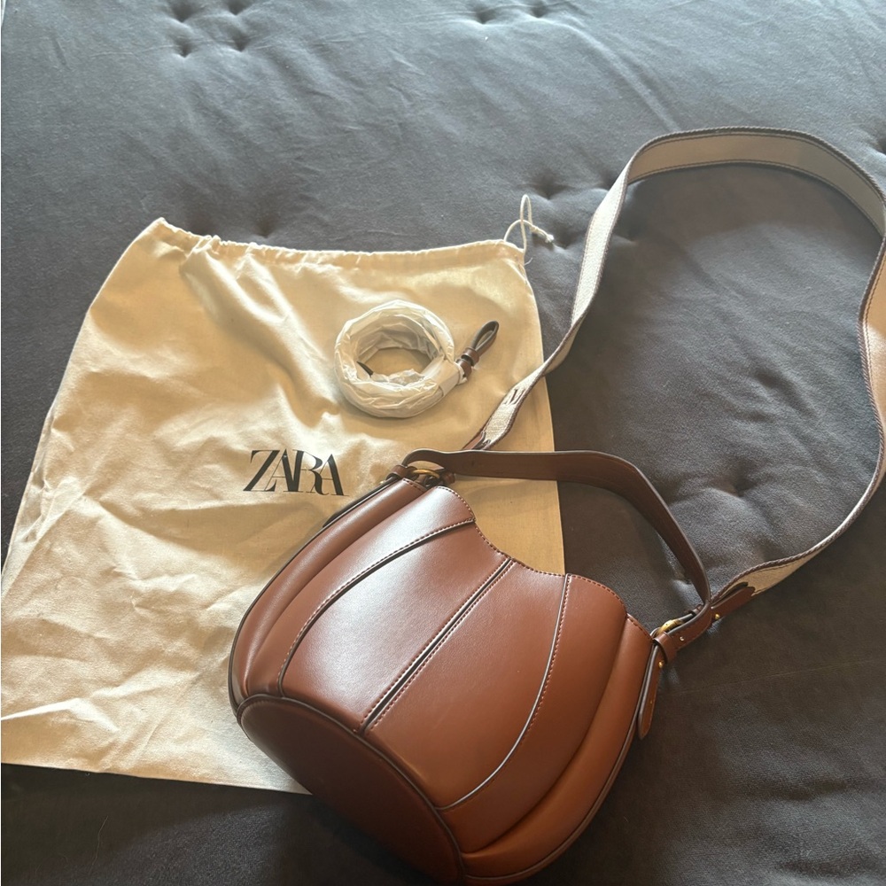Zara Tan Shoulder Bag